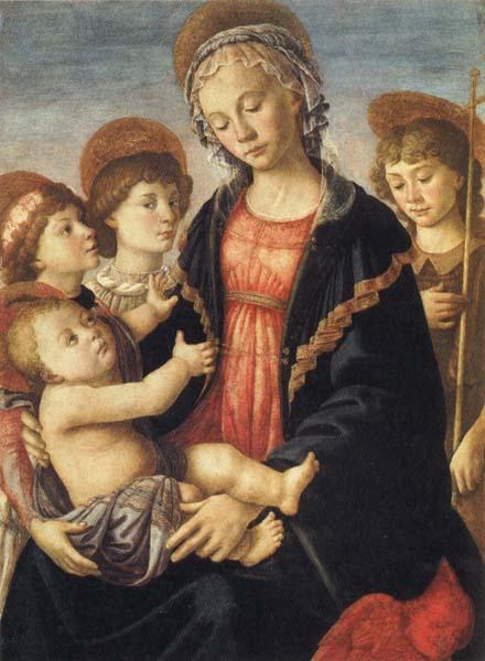 Sandro Botticelli Madonna and Child,with the Young St.John and Two Angels France oil painting art